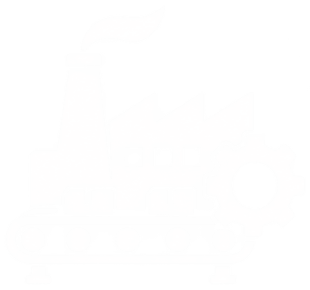 White curve roller conveyor illustration showing rollers arranged for directional product movement.