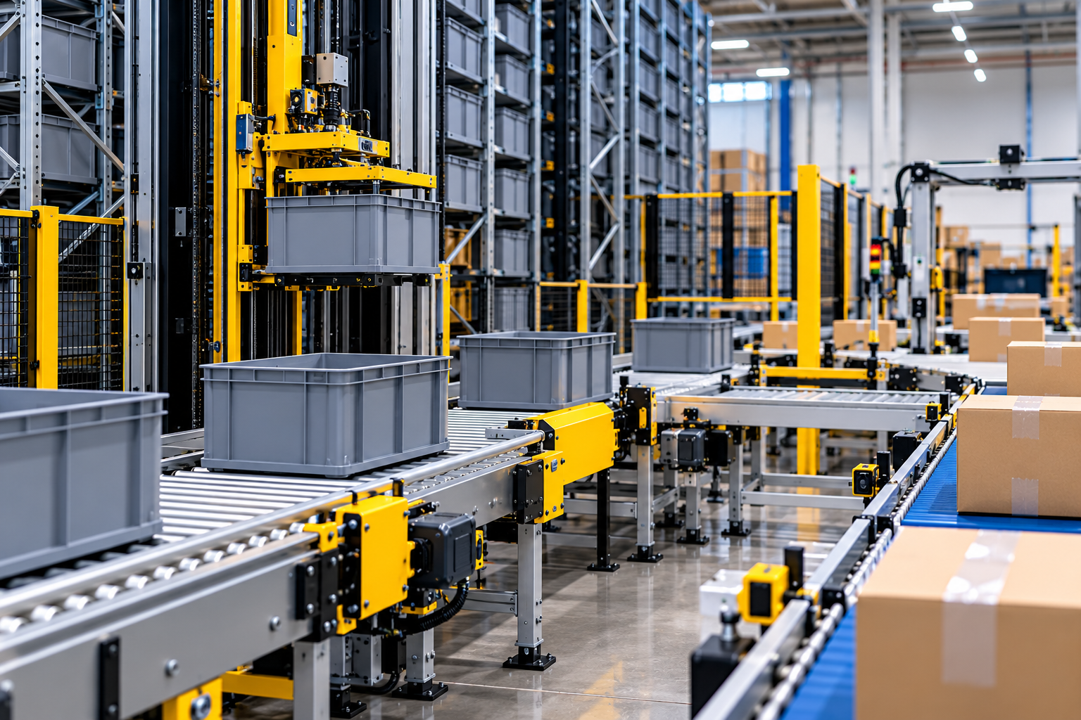High-tech automated warehouse logistics system