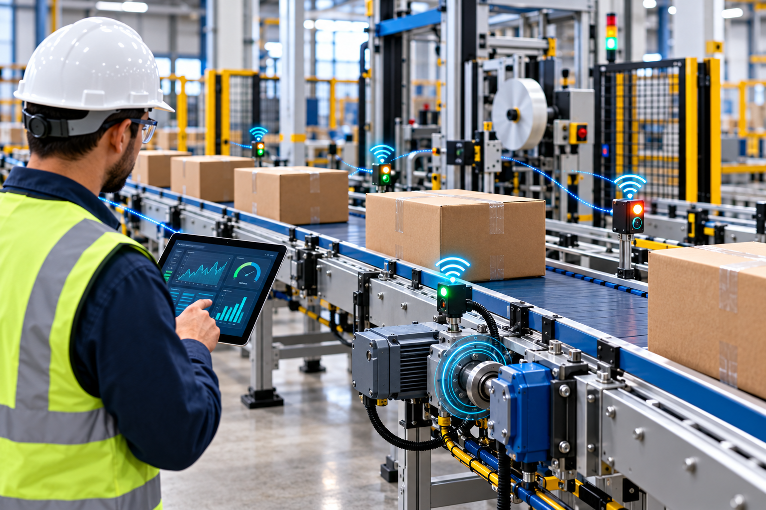 Smart factory IoT conveyor monitoring system